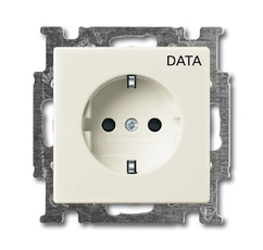 ABB Basic 55 Шале (белый) Розетка с/з с маркировкой DATA | 2011-0-6145 | 2CKA002011A6145 | ABB