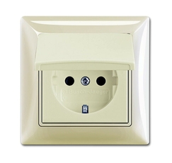 ABB Basic 55 Сл. кость Розетка с/з 16А 250В, IP44, в сборе | 2018-0-1504 | 2CKA002018A1504 | ABB