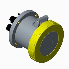 Розетка панельная с прямым унифицированным фланцем 263RU4W, 63A, 2P+E, IP67, 4ч | 2CMA167372R1000 | ABB
