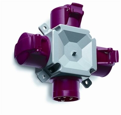 Адаптер 3-лучевой 216T6, 16A, 2P+E, IP44 | 2CMA168121R1000 | ABB