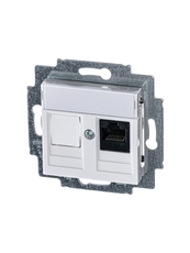 ABB Levit Белый Розетка комп. RJ45 категория 5e и заглушка | 5014H-A51017 03W | 2CHH295117A6003 | ABB