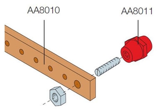 Шина медная 20x5мм ШхВ L=1000мм (1упак=4шт) | AA8010 | ABB