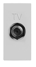 ABB Zenit Серебряный Розетка TV единственная, F-разъем, (1 мод) | N2150 PL | 2CLA215000N1301 | ABB