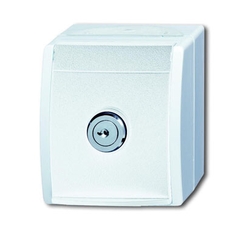 Розетка SCHUKO 16А 250В IP44 для открытого монтажа, с зам., ocean, альп. белый | 2CKA002083A0833 | ABB