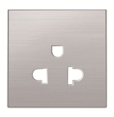Накладка розетки 8138, серия SKY, цвет нержавеющая сталь | 2CLA853800A1401 | ABB