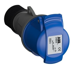 Розетка кабельная Easy&Safe 216EC6,16А,2P+E,IP44,6ч|2CMA102003R1000| ABB
