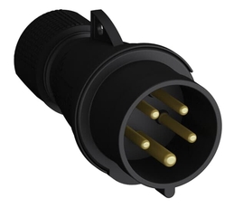 Вилка кабельная Easy&Safe 432EP6B,32А,3P+N+E,IP44,6ч,черн|2CMA103593R1000| ABB