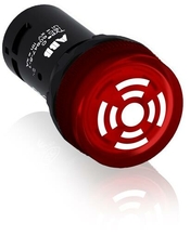 Зуммер CB1-610R с пульсирующим сигналом, с подсветкой, красный, 24 В AC/DC|1SFA619600R6101| ABB