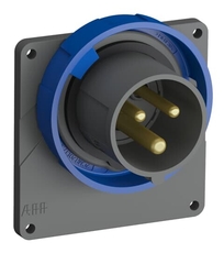 Вилка с прямым фланцем Easy&Safe 216EBU6W,16A,2P+E,IP67,6ч|2CMA101259R1000| ABB