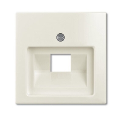 ABB Basic 55 Шале (белый) Накладка 1-ой ТЛФ/комп розетки наклонной | 1753-0-0210 | 2CKA001753A0210 | ABB