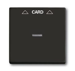 ABB Basic 55 Шато (чёрный) Накладка карточного выключателя(мех. 2025U) | 1710-0-3933 | 2CKA001710A3933 | ABB