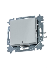 ABB Levit Серый / белый Выключатель 1-кл. с подсветкой | 3559H-A01446 16W | 2CHH590146A6016 | ABB
