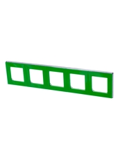 ABB Levit Зелёный / дымчатый чёрный Рамка 5-ая | 3901H-A05050 67W | 2CHH015050A6067 | ABB