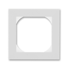 ABB Levit Серый / белый Рамка одинарная 55х55 для механизмов BJE | 3901H-A05510 16 | 2CHH015510A4016 | ABB