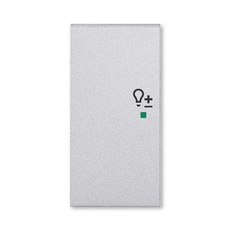 ABB Levit Серебро Клавиша 2-ая левая с символом светорегулятора free@home | 6220H-A02104 70 | 2CHH622104A4070 | ABB