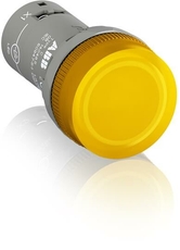 Лампа CL2-520Y желтая со встроенным светодиодом 220В DC | 1SFA619403R5203 | АВВ