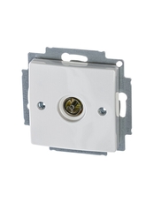 ABB Basic 55 Альп. белый Розетка TV оконечная | 1724-0-4276 | 2CKA001724A4276 | ABB