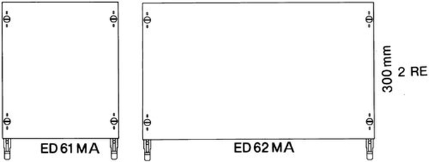 Модуль с монтажной платой 2ряда/2 рейки | ED62MA | ABB