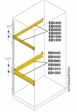 Профиль L=1000 H=48 для монтажа аксессуаров(2шт) | EB1000 | ABB