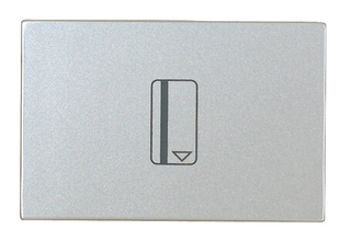 ABB Zenit Альп. белый Выключатель карточный (2 мод) | N2214.1 BL | 2CLA221410N1101 | ABB