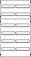 Панель для модульных уст-в 2ряда/9реек | 2V5A | ABB
