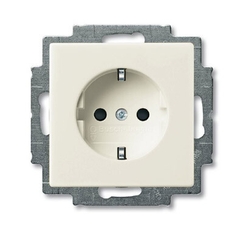 ABB Basic 55 Шале (белый) Розетка с/з 16А 250В, с винтовыми клеммами | 2011-0-6150 | 2CKA002011A6150 | ABB