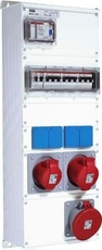Бокс M63/2JFB CTFL с розетками и фланцамив сборе, металл, IP44 | 2CMA100024R1000 | ABB