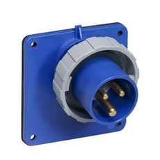 Вилка панельная с угловым фланцем 216BAU6W, 16A, 2P+E, IP67, 6ч | 2CMA166678R1000 | ABB