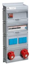 Бокс MPR32/1MS с розетками в сборе, IP44, пластик | 2CMA168984R1000 | ABB