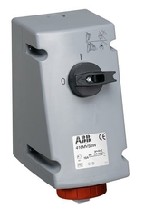 Розетка с выключателем и механической блокировкой 416MVS6W, 16A, 3P+N+E, IP67, 6ч | 2CMA167842R1000 | ABB