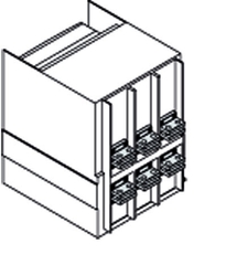 Комплект силовых выводов фиксированной части HR/VR E1.2 W FP 4шт | 1SDA073950R1 | ABB