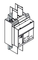 Комплект силовых выводов стационарного выключателя EF E1.2 F 3шт | 1SDA073967R1 | ABB