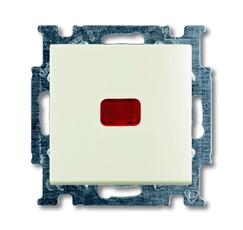 ABB Basic 55 Шале (белый) Переключатель 1-клавишный с подсветкой и N-клеммой | 1012-0-2190 | 2CKA001012A2190 | ABB