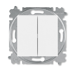 ABB Levit Белый / белый Переключатель 2-кл. | 3559H-A52445 03W | 2CHH595245A6003 | ABB