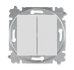 ABB Levit Серый / белый Выключатель кнопочный 2-кл. | 3559H-A87445 16W | 2CHH598745A6016 | ABB