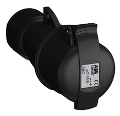 Розетка кабельная Easy<(>&<)>Safe 432EC6B,32А,3P+N+E,IP44,6ч, черн | 2CMA103592R1000 | ABB