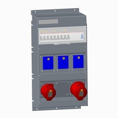 Бокс MPR32/1 с розетками в сборе, IP44, пластик | 2CMA106211R1000 | ABB