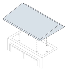 Крыша антидождевая для шкафов SR 300X150мм ШхГ | TT3015K | ABB