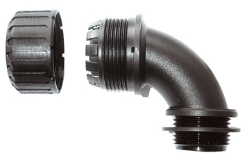 Фитинг RF25/M25/C90/BL, 90°, полиамид 66, черный, резьба M25, d25, 1 шт. в пачке | 7TCA296060R0076 | ABB