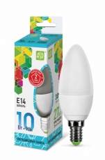 Лампа светодиодная LED-СВЕЧА-standard 10Вт 230В Е14 4000К 900Лм | 4690612015576 | ASD