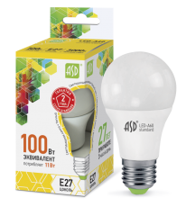 Лампа светодиодная LED-A60-standard 11Вт 230В Е27 3000К 990Лм | 4690612001739 | ASD