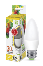 Лампа светодиодная LED-СВЕЧА-standard 3.5Вт 230В Е27 3000К 320Лм | 4690612003887 | ASD