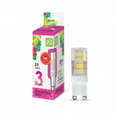 Лампа светодиодная LED-JCD-standard 3Вт 230В G9 6500К 270Лм | 4690612026435 | ASD