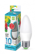 Лампа светодиодная LED-СВЕЧА-standard 10Вт 230В Е27 4000К 900Лм | 4690612015545 | ASD