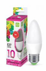 Лампа светодиодная LED-СВЕЧА-standard 10Вт 230В Е27 6500К 900Лм | 4690612015552 | ASD