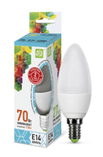 Лампа светодиодная LED-СВЕЧА-standard 7.5Вт 230В Е14 4000К 675Лм | 4690612003931 | ASD