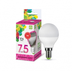 Лампа светодиодная LED-ШАР-standard 7.5Вт 230В Е14 6500К 675Лм | 4690612019017 | ASD