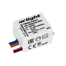 Блок питания ARJ-KE04700-MINI (2.8W, 700mA) (Arlight, IP20 Пластик, 5 лет) | 030189 | Arlight