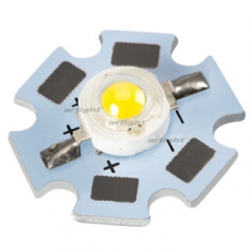 Мощный светодиод ARPL-Star-1W3W-BCB Day White | 019587 | Arlight
