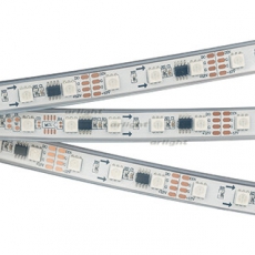 Лента светодиодная SPI-5000P-5060-60 12V Cx3 RGB-Auto (12mm, 13.2W/m, IP66) (arlight, Закрытый, IP66) | 021230(1) | Arlight